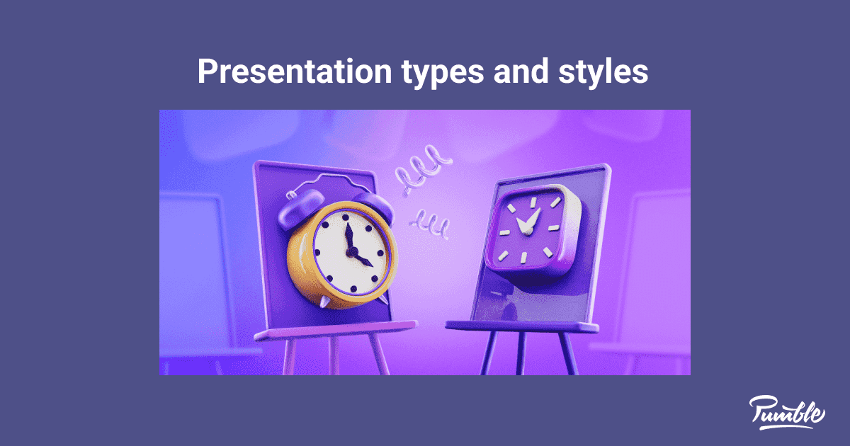 explain different styles of presentation briefly
