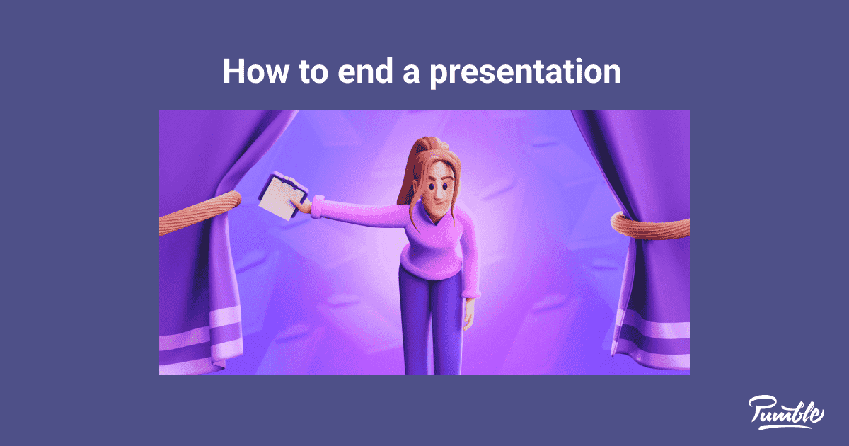 at the end a presentation