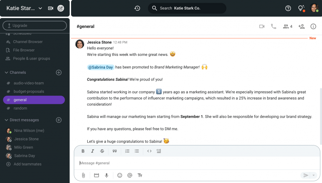 How To Write A Great Promotion Announcement new-vocation-announcement