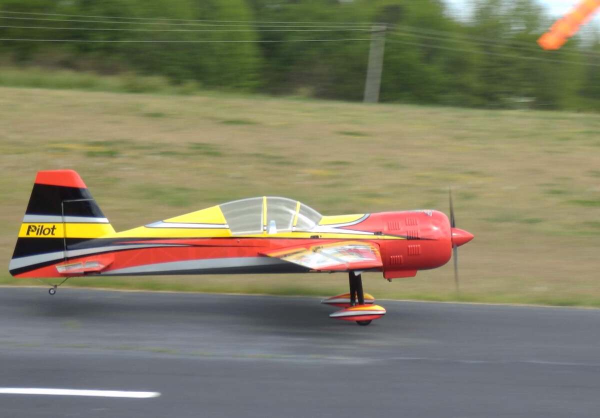 Preparing for take off at the Raleigh Aeromasters flying field