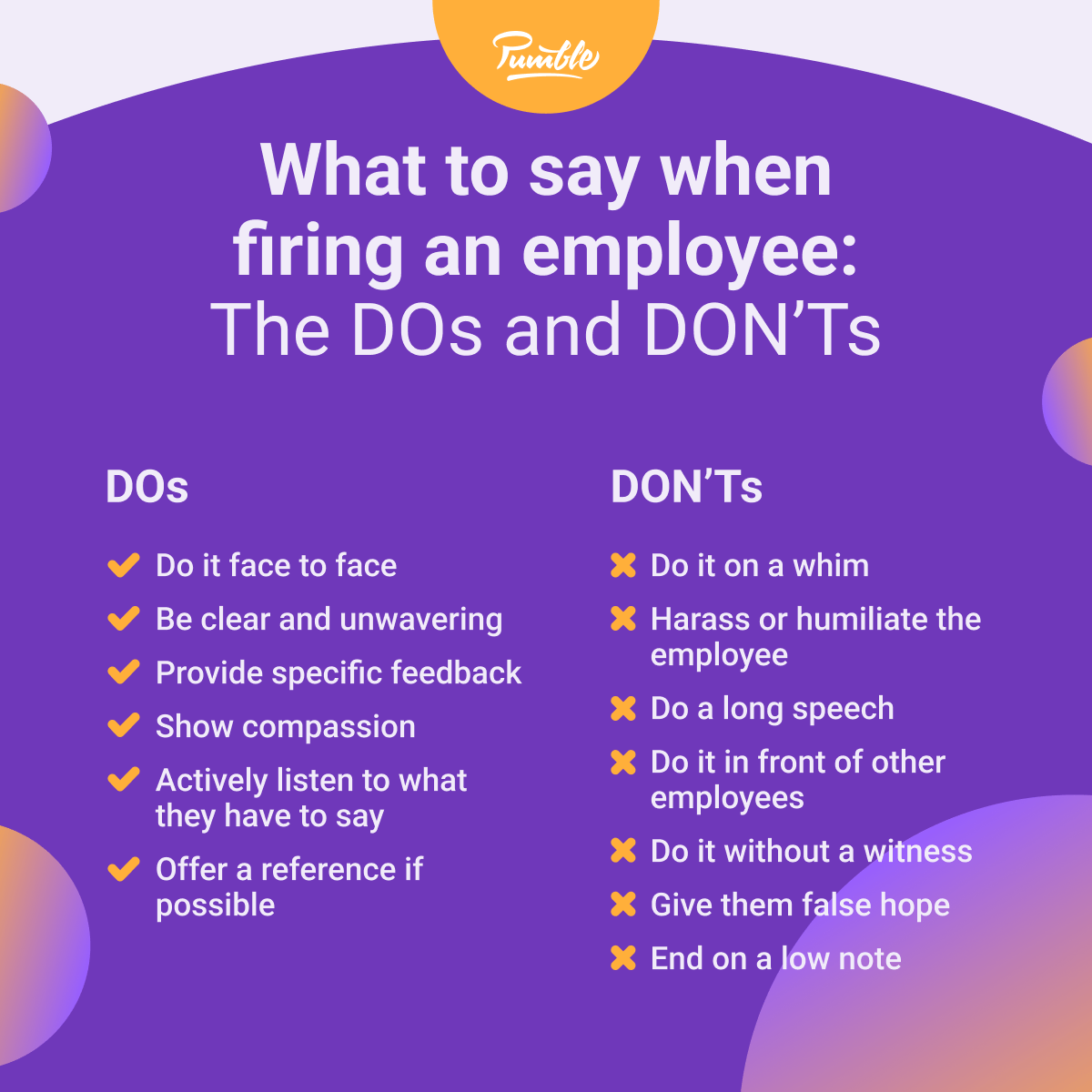 What to say when firing an employee_ The DOs and DON’Ts