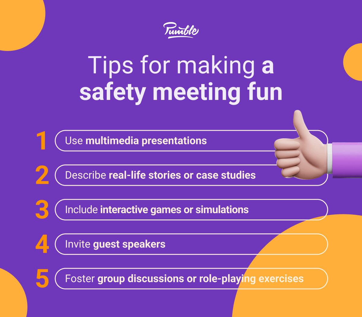Tips for making a safety meeting fun