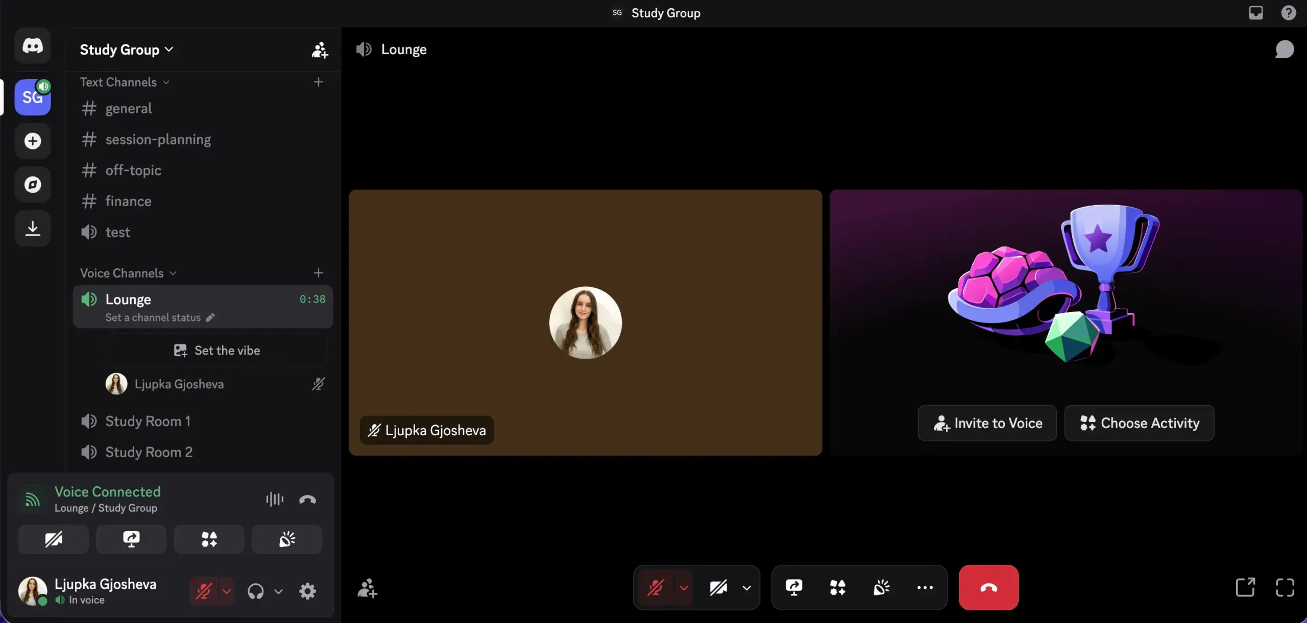 Discord voice channel