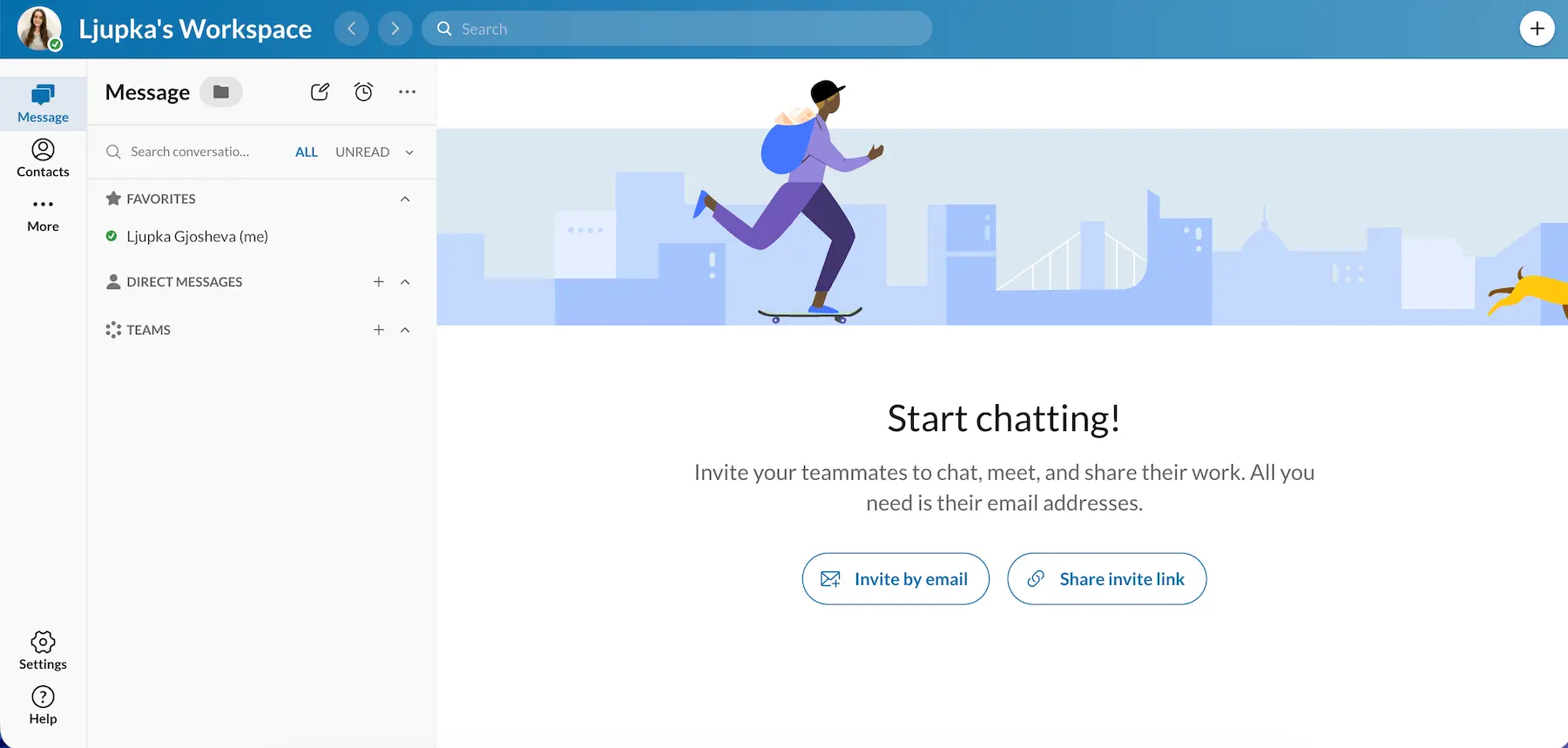 RingCentral interface