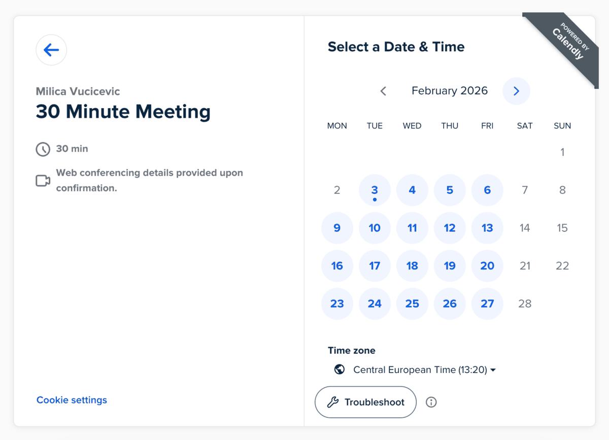 Calendly Meeting Scheduler