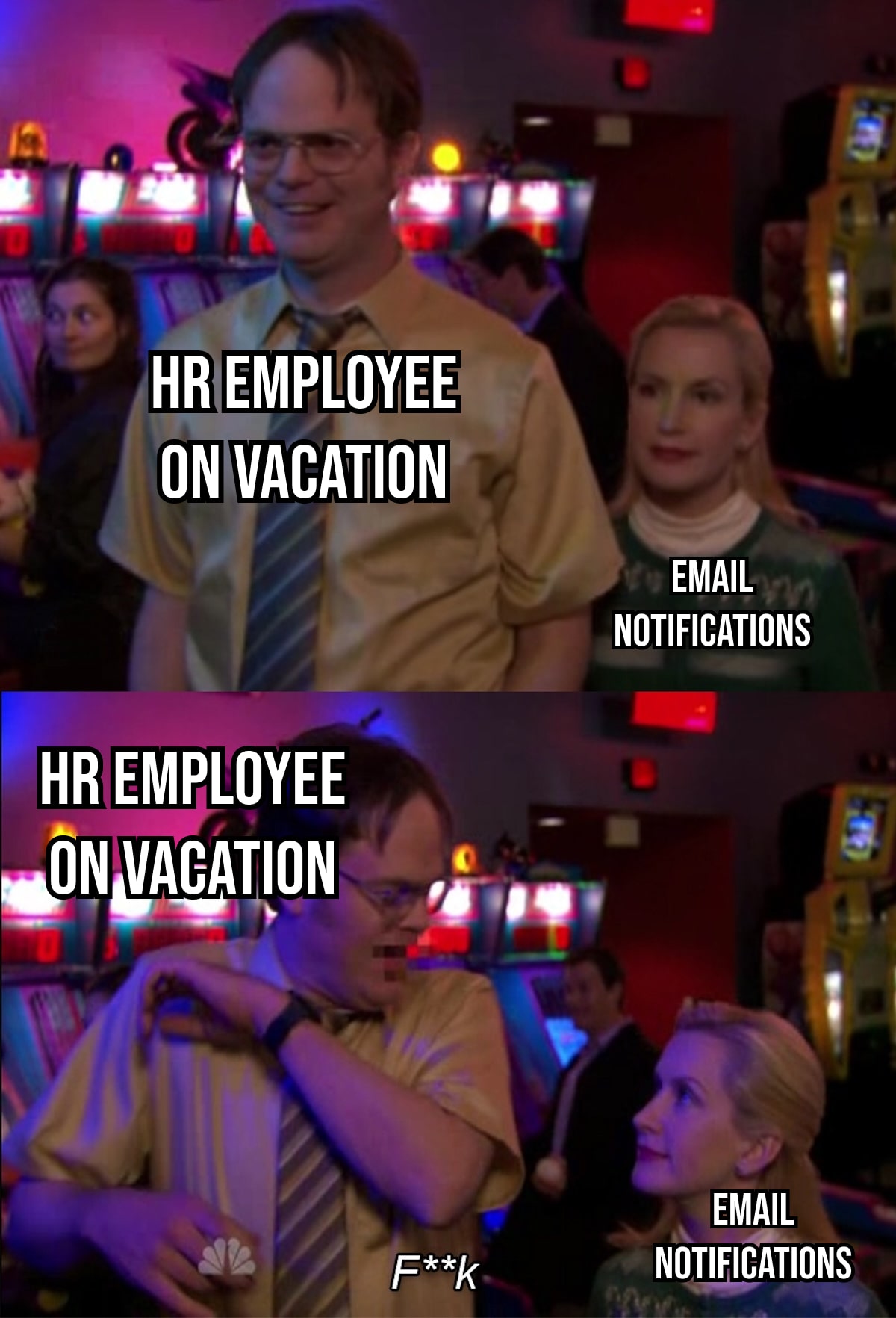 hr employee on vacation-min