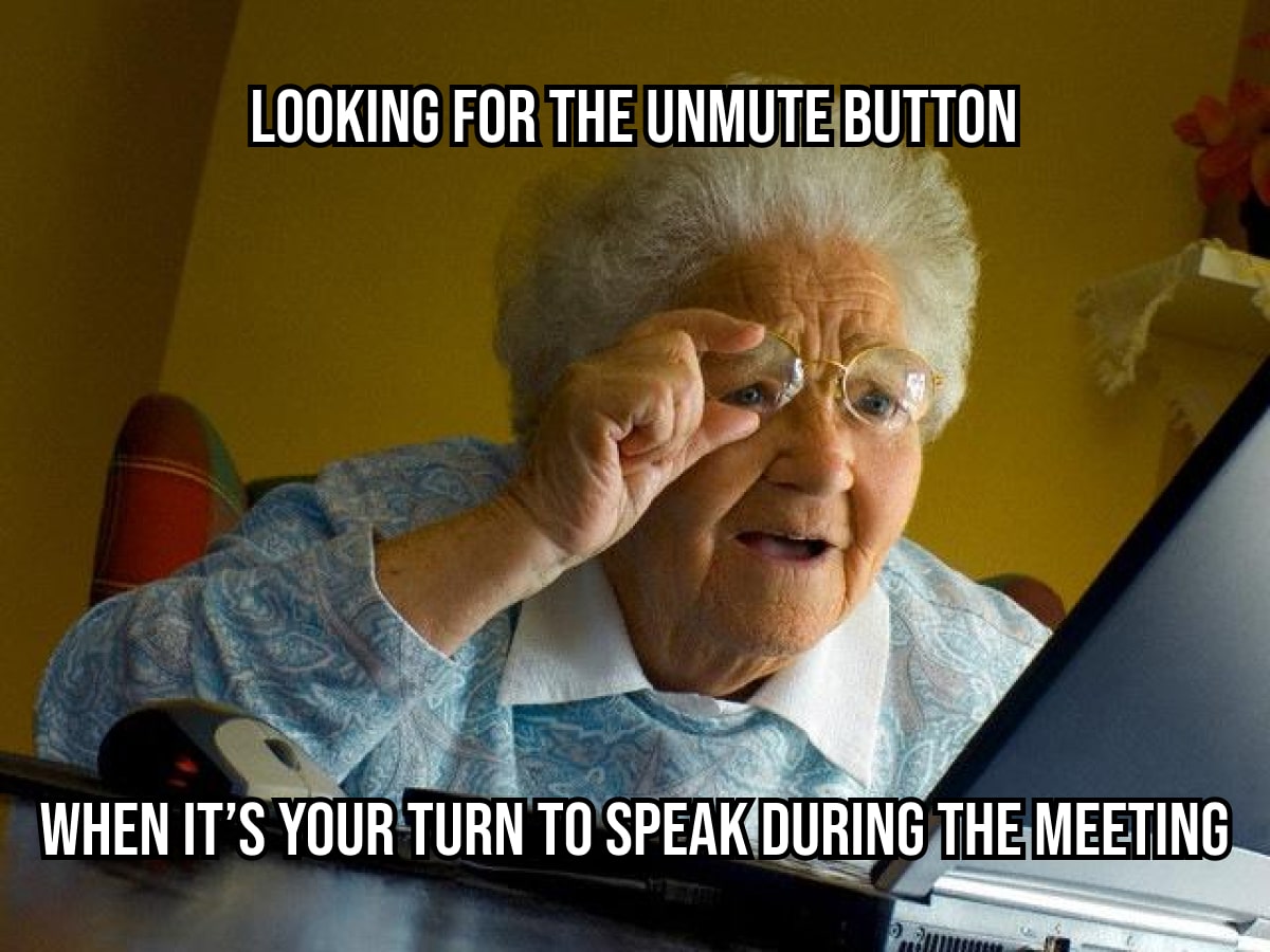 looking for the unmute button