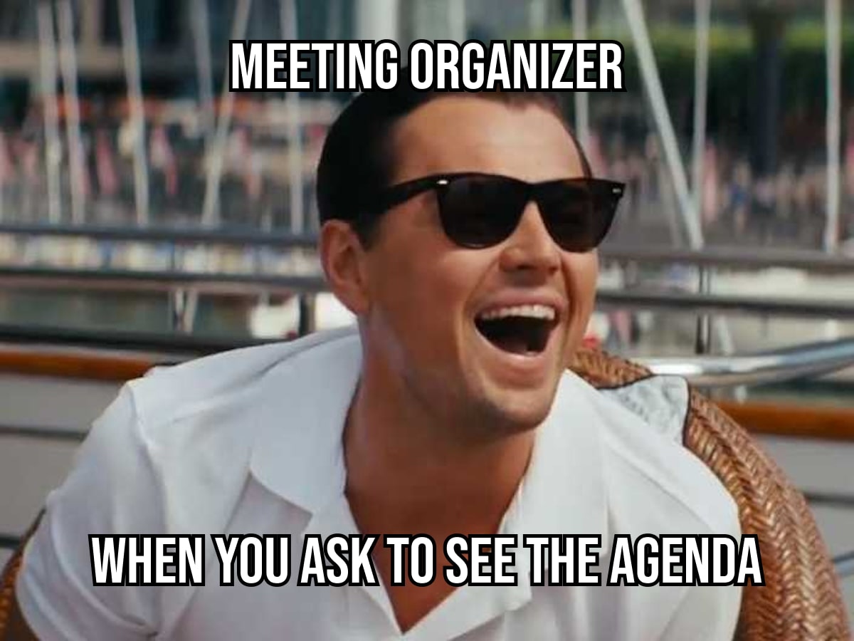 meeting organizer when you ask to see the agenda-min