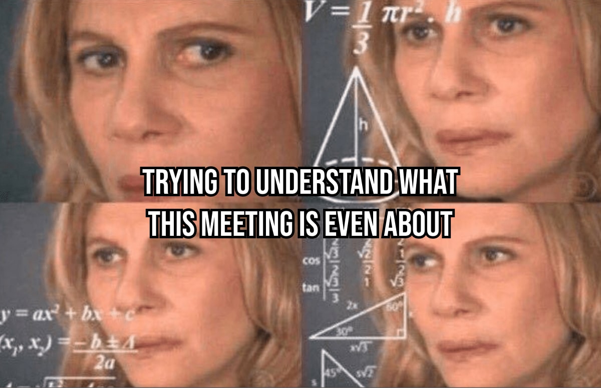 trying to understand what this meeting is even about