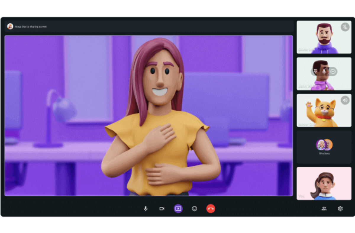 Video conferencing in Pumble