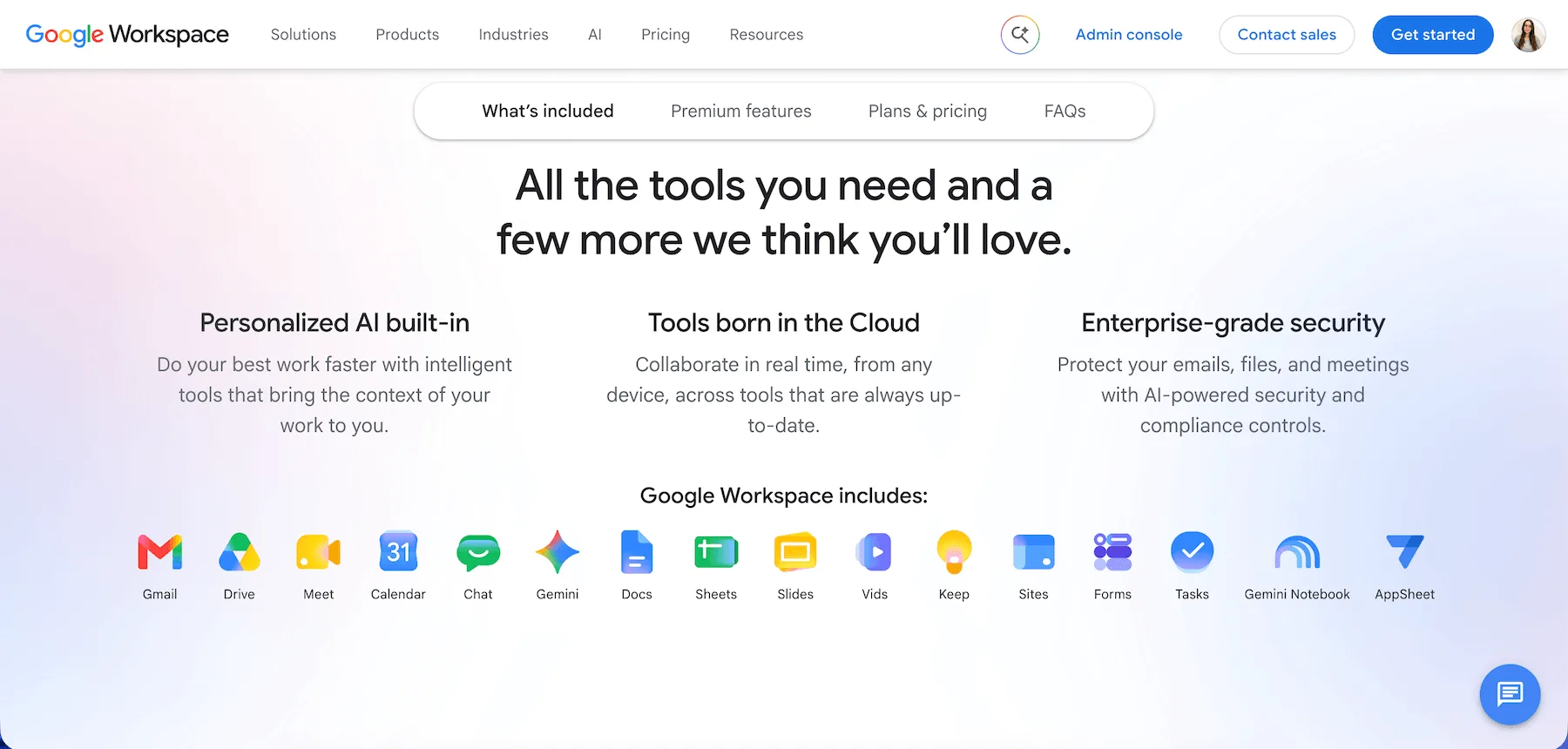 Google Workspace apps
