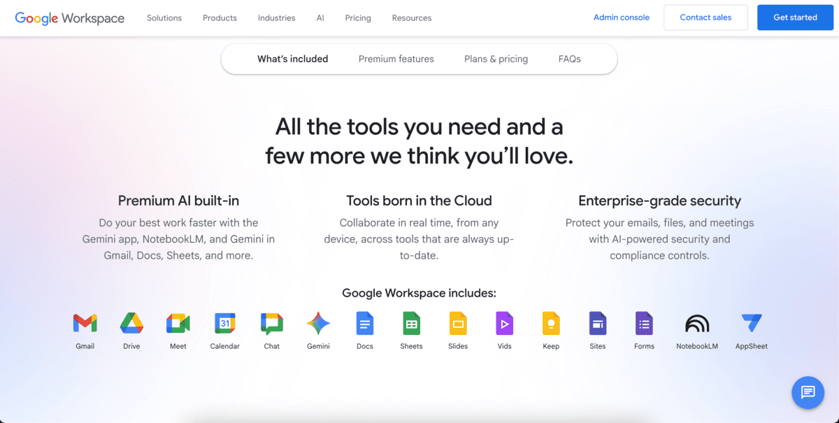 Google Workspace apps
