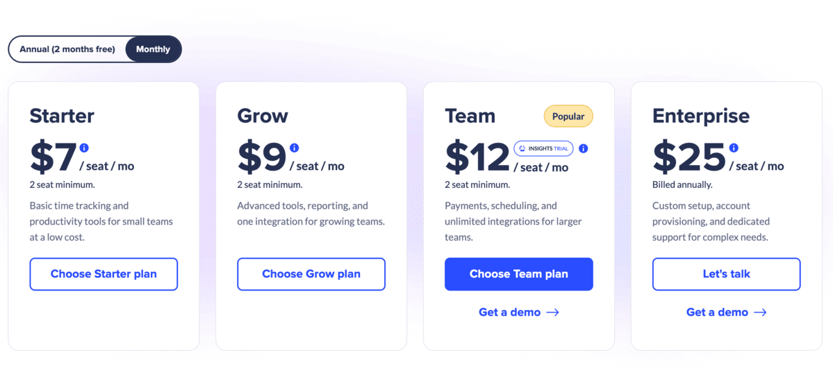 Hubstaff pricing