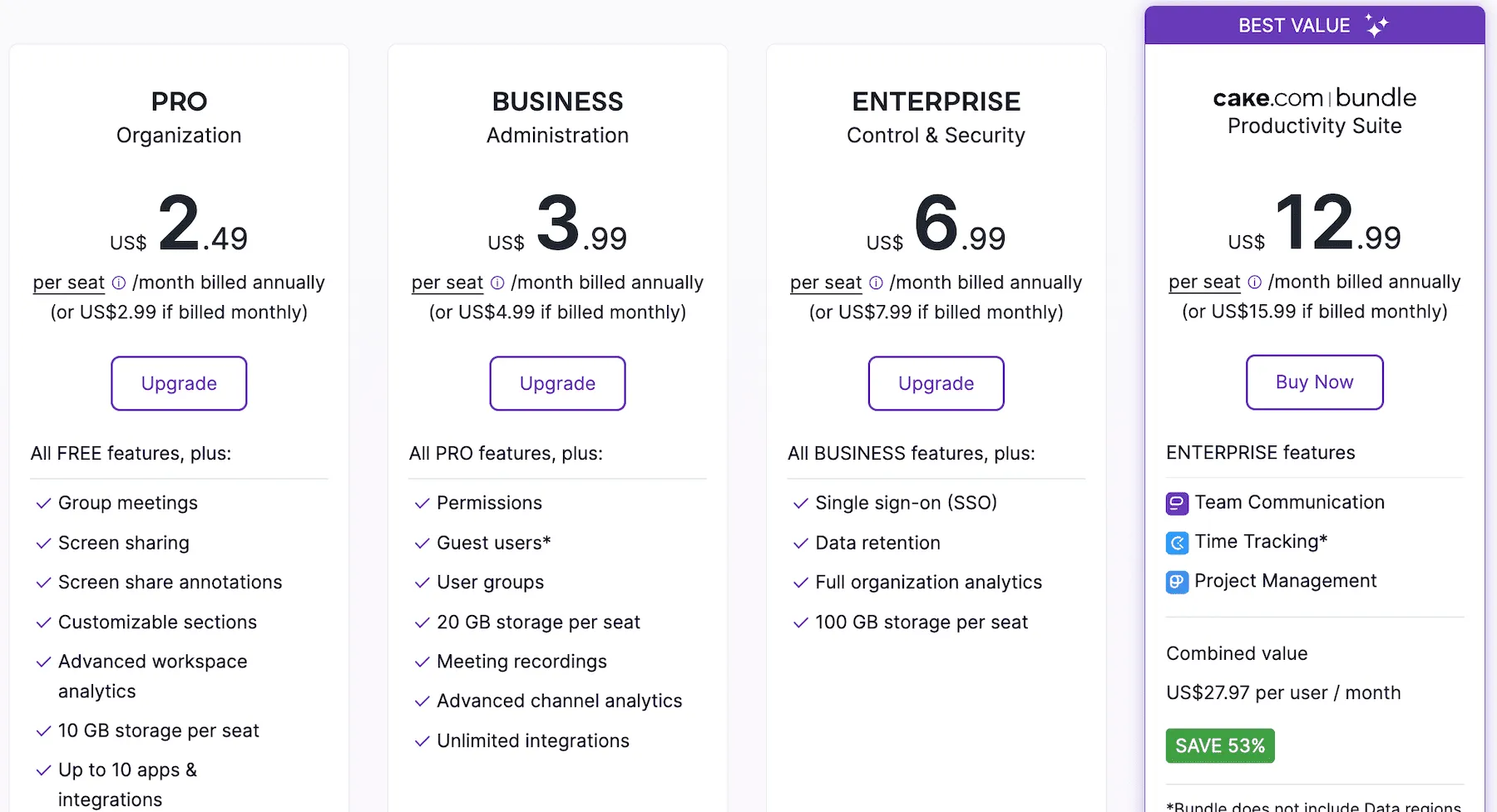 Pumble pricing
