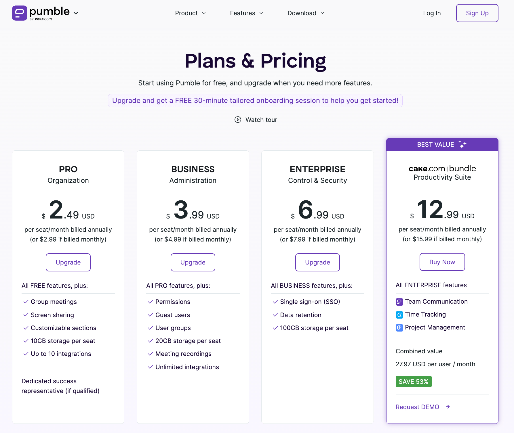 With Pumble, you get more for your money