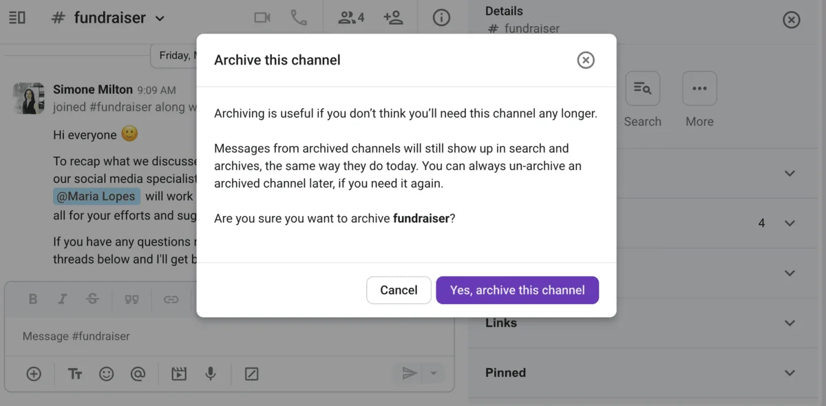 Archive Pumble channels