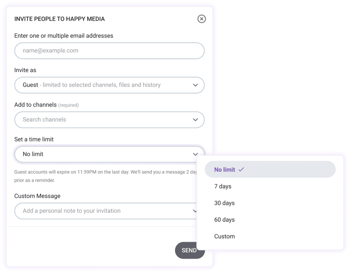 Customize and limit guest access
