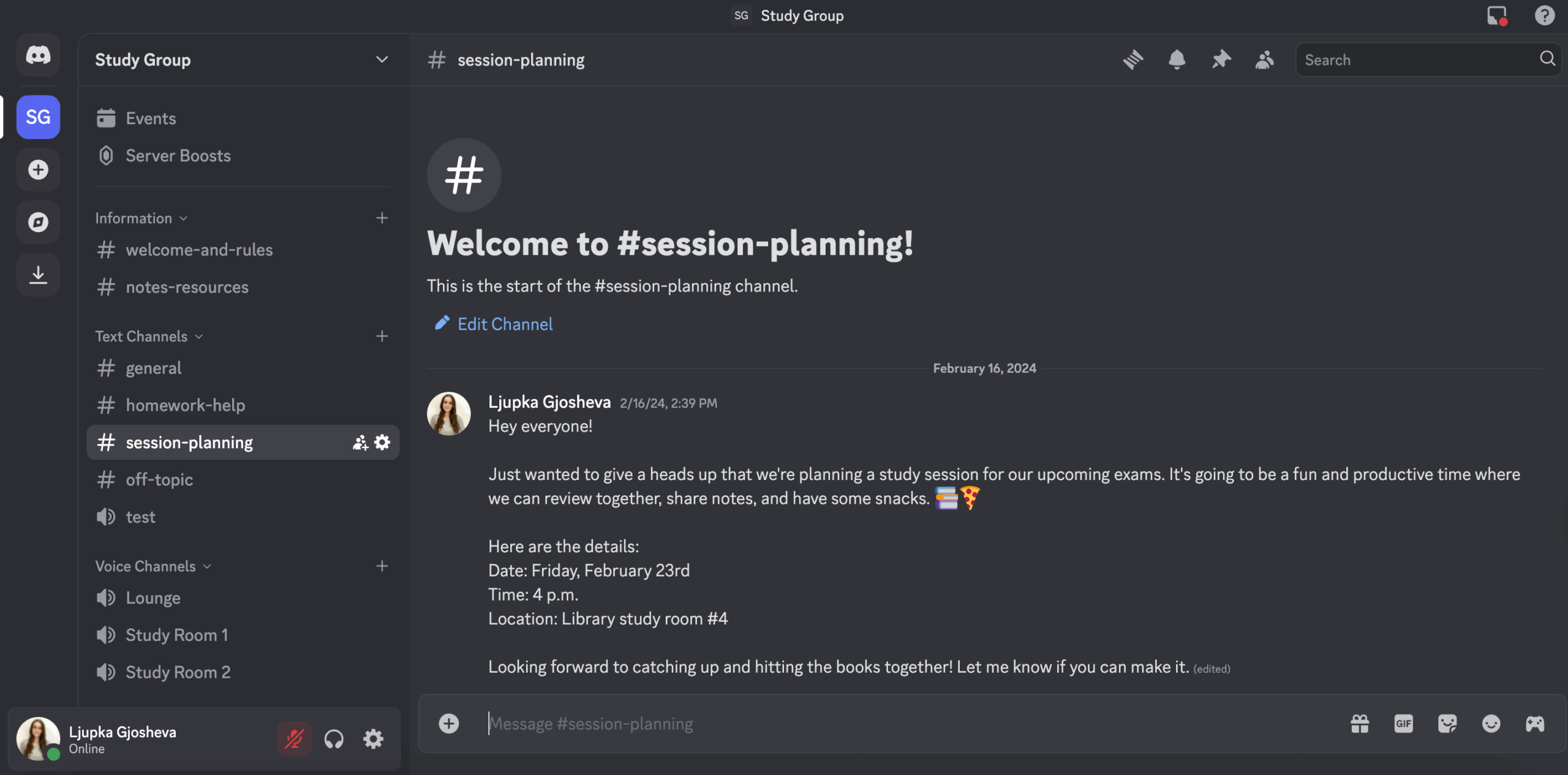 Discord’s interface
