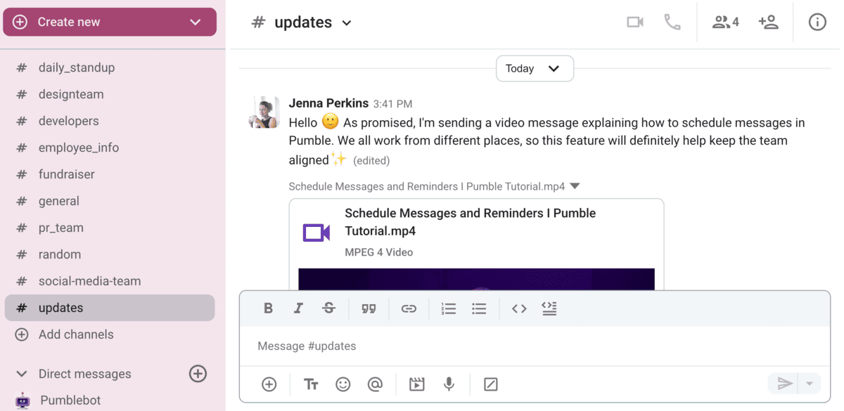 Eliminate pointless meetings & conduct product and feature demos via video messages

