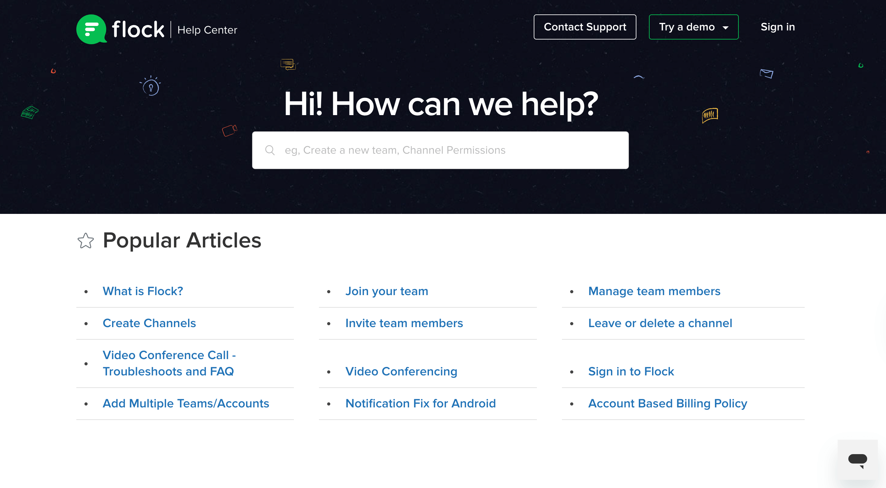 Flock’s Help Center