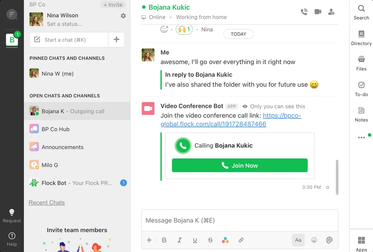 Flock’s display of past calls can be confusing for some users