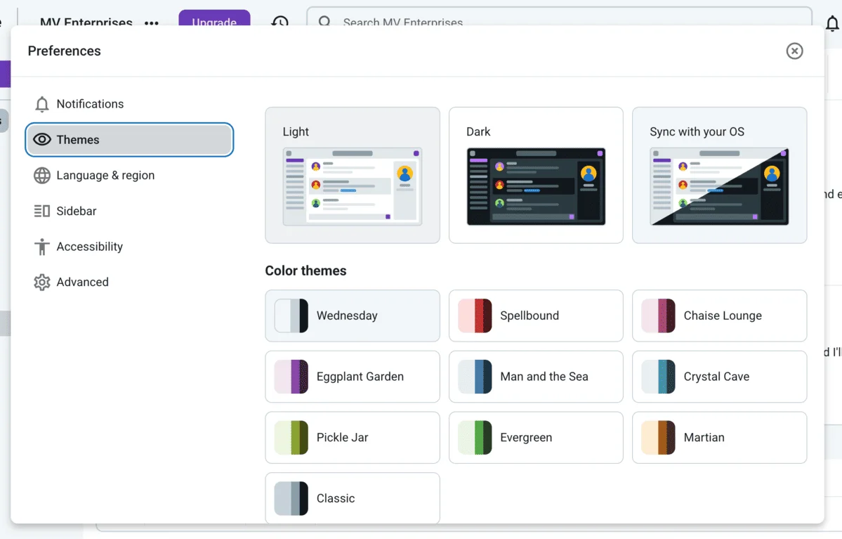 Themes in Pumble by CAKE.com