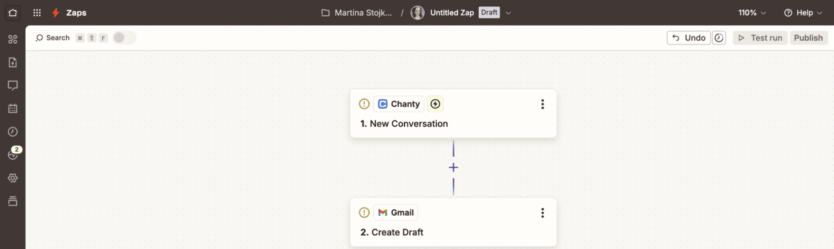 Zapier connects Chanty to thousands of other applications