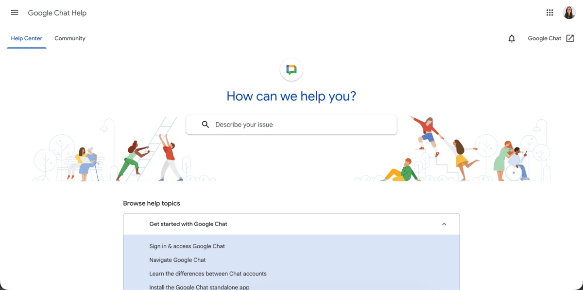 Google Chat Help Center