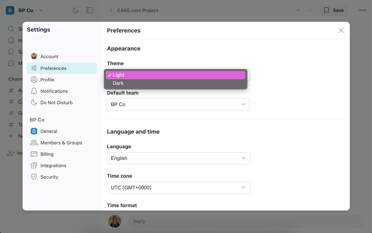 Twist only offers two themes
