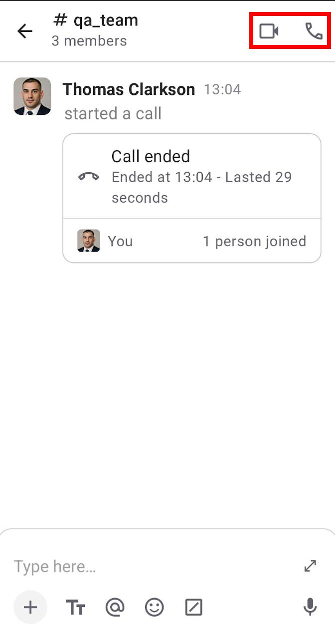 call a channel android