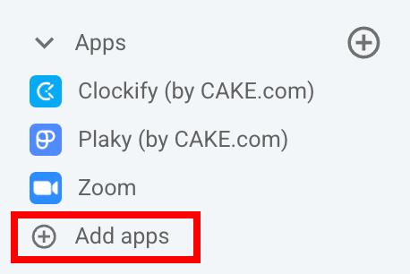 Add apps in Pumble