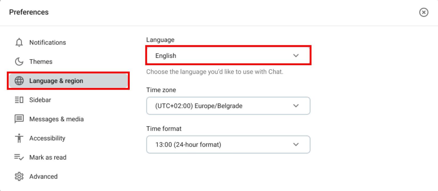 Change Pumble Language - Pumble Help