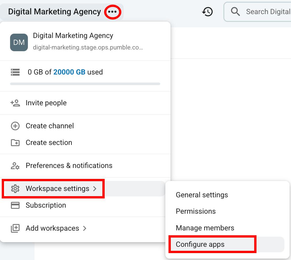 configure apps