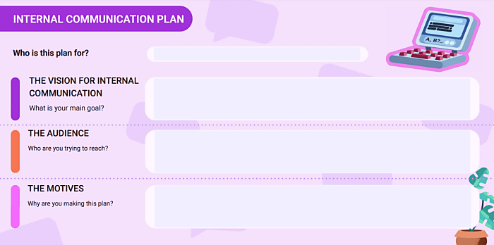 Internal communication plan template