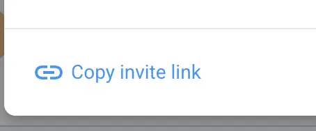 Copy invite link