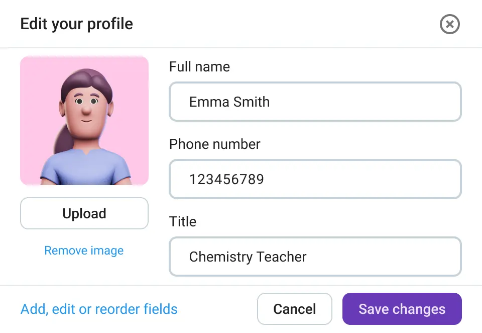 Personaliza tu perfil