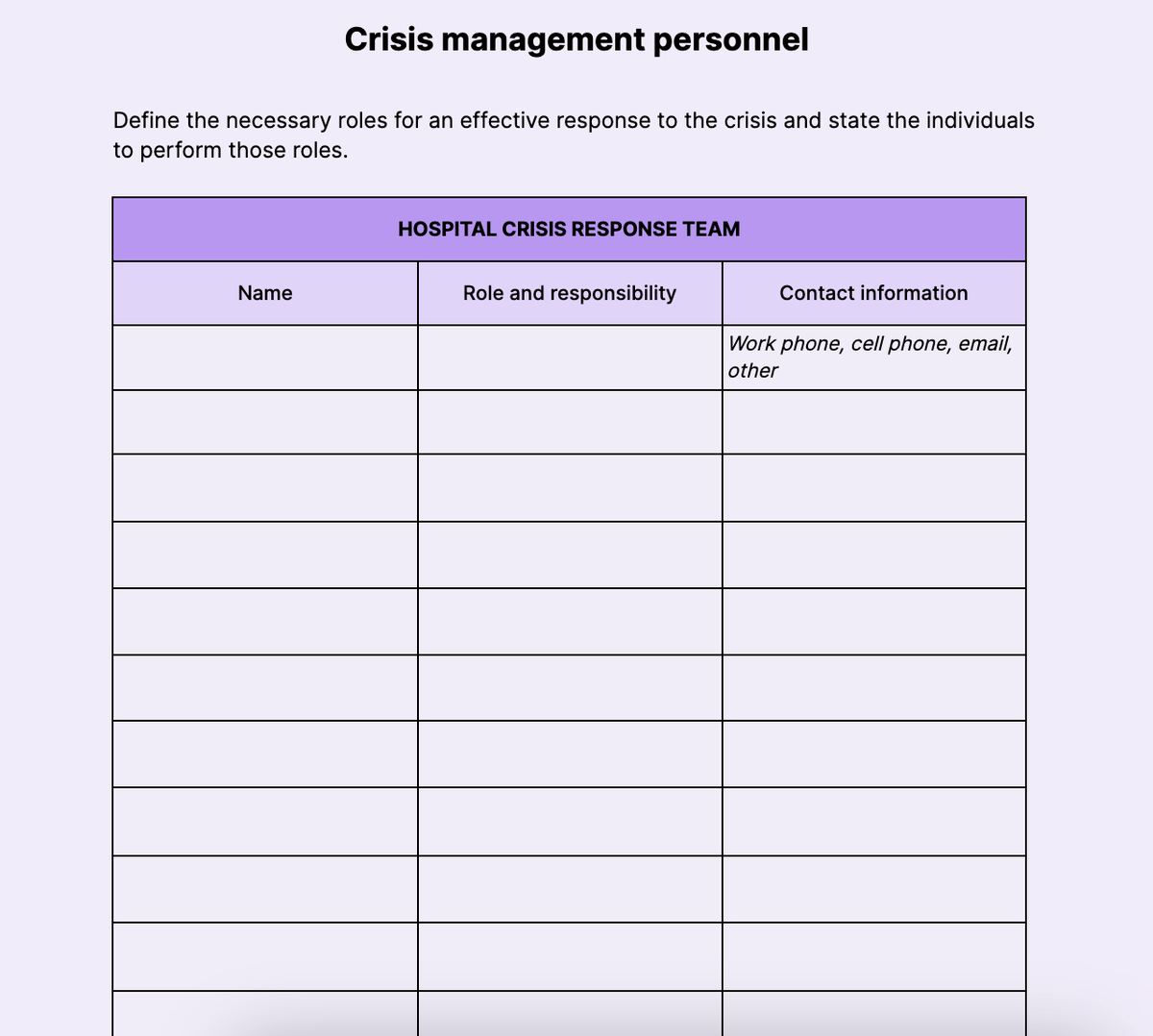 Hospital crisis communication plan-min