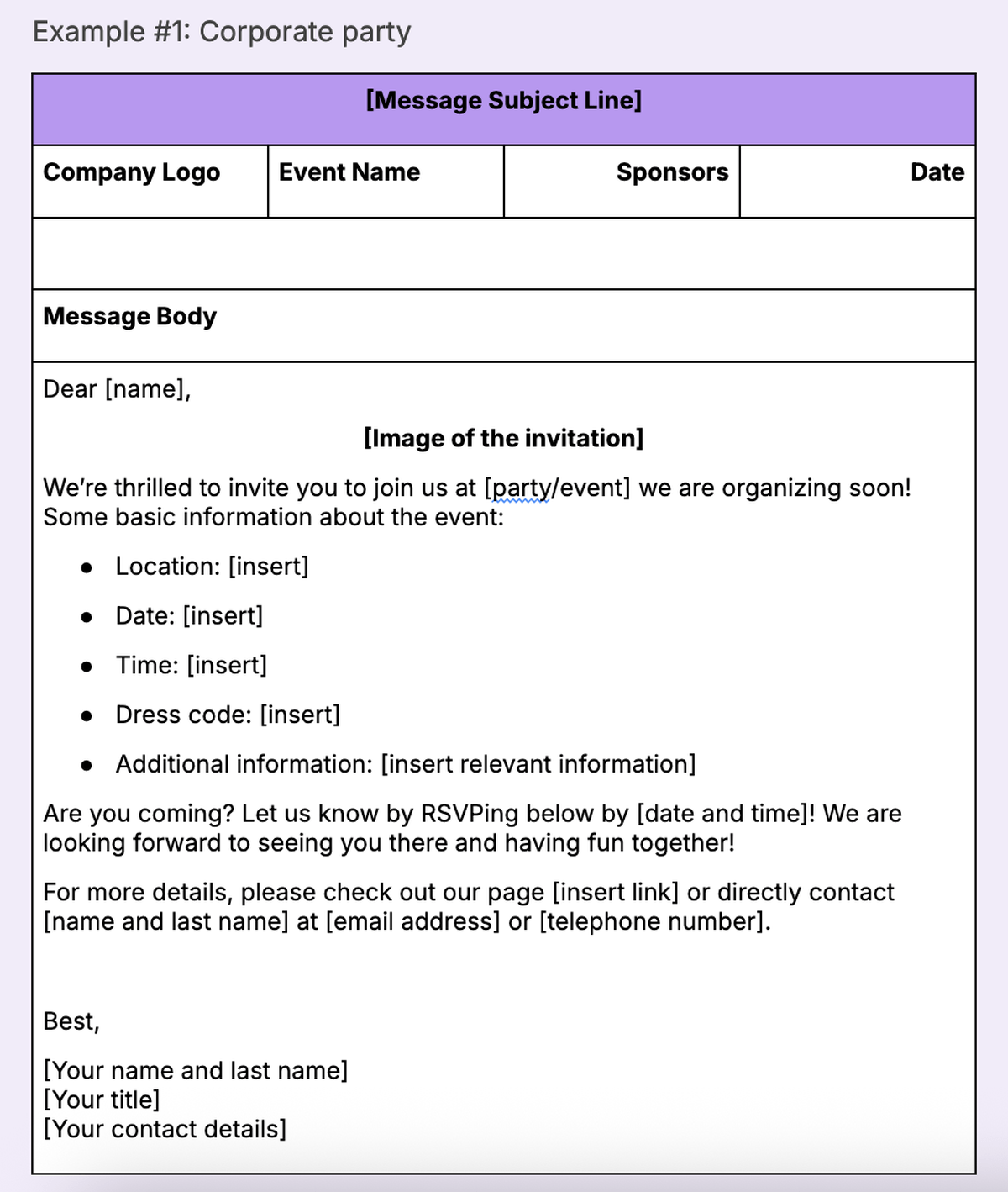 25. Company Event Message Template-min