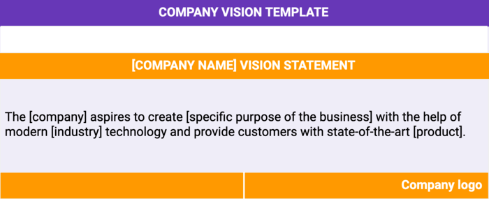 Company Vision Template