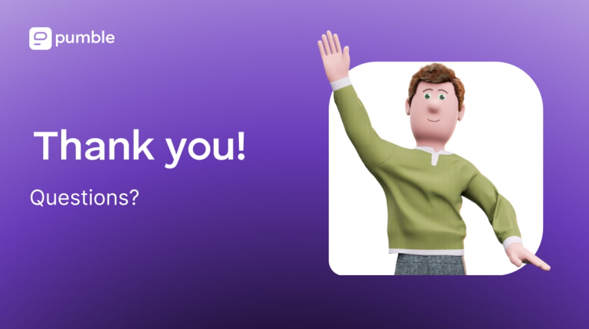 The last page of a presentation, typically reserved for sources, acknowledgments, or calls to action