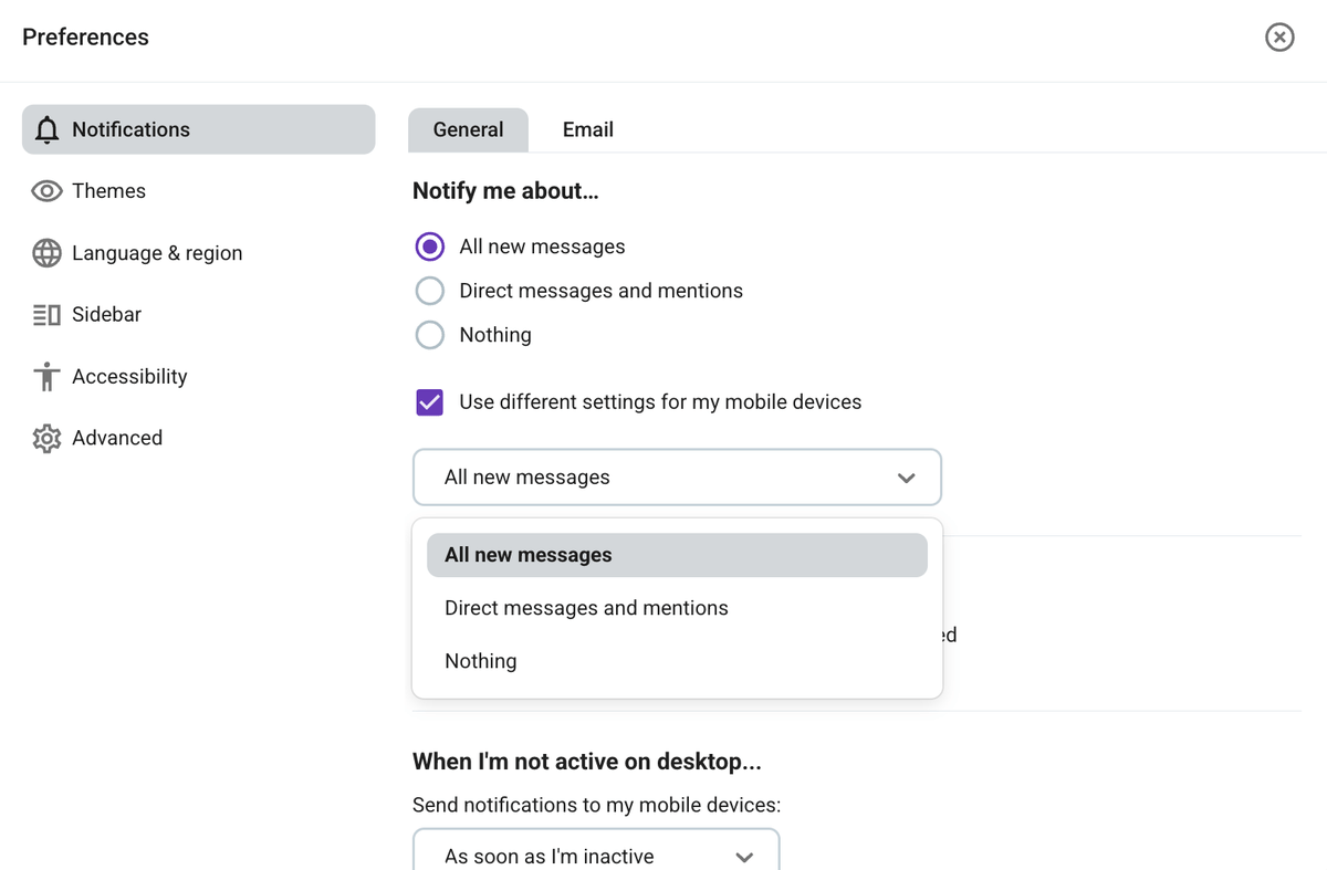 Customize your mobile device notifications