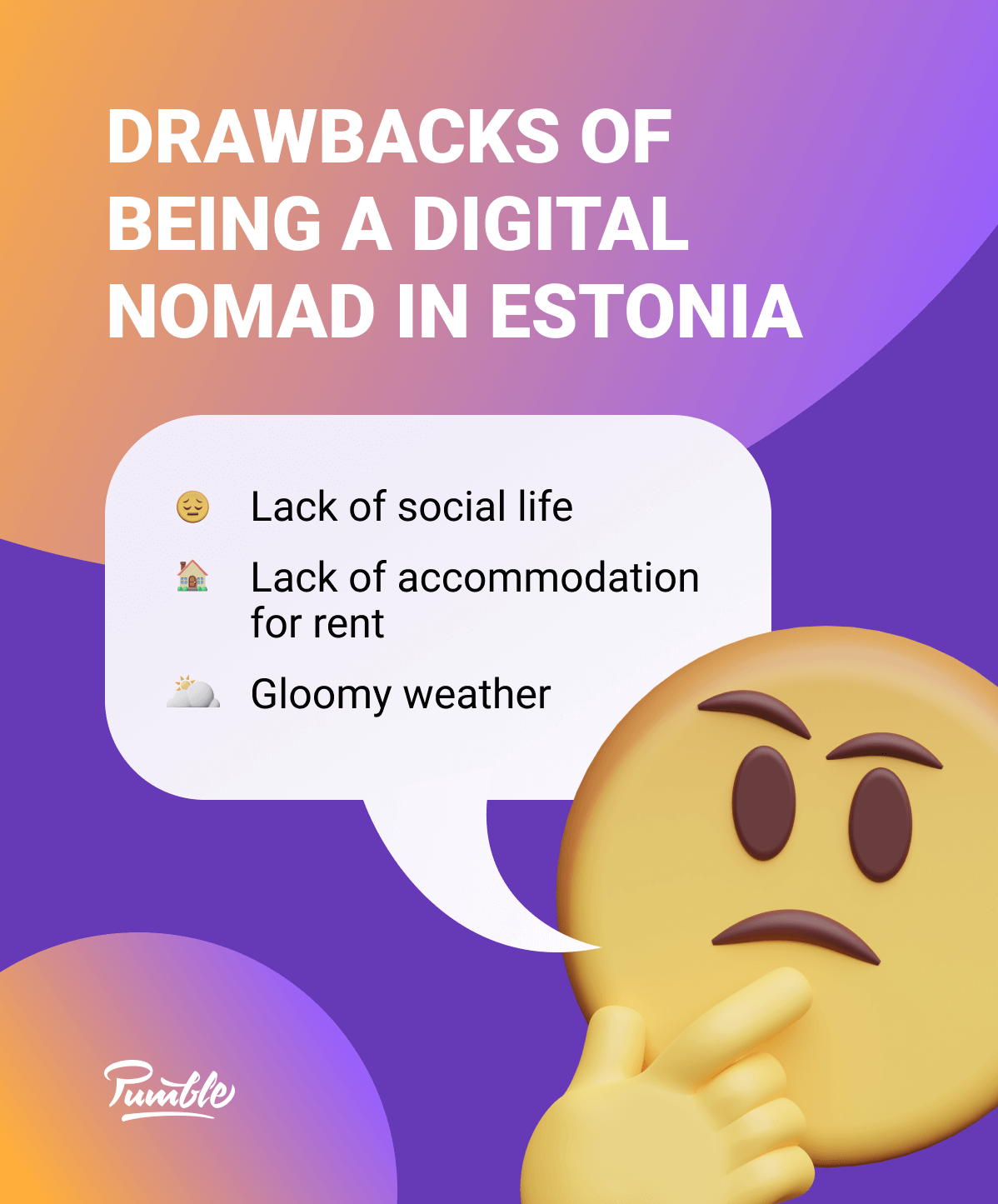 Drawbacks of being a digital nomad in Estonia