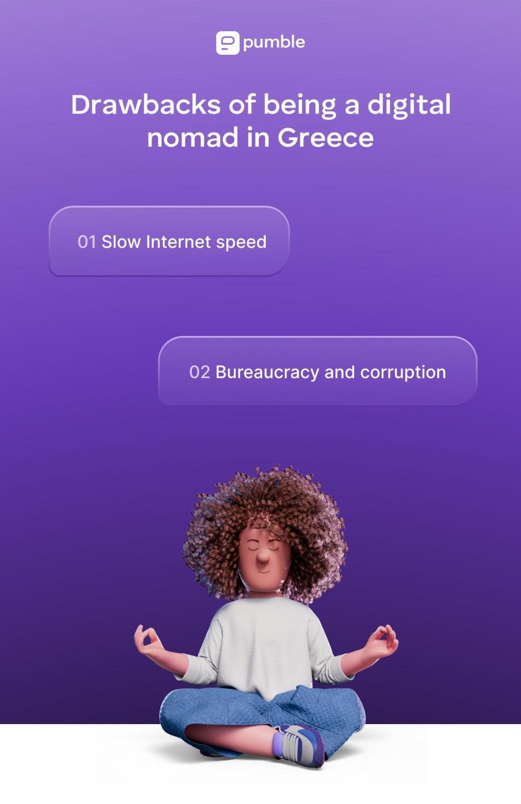 Drawbacks of being a digital nomad in Greece
