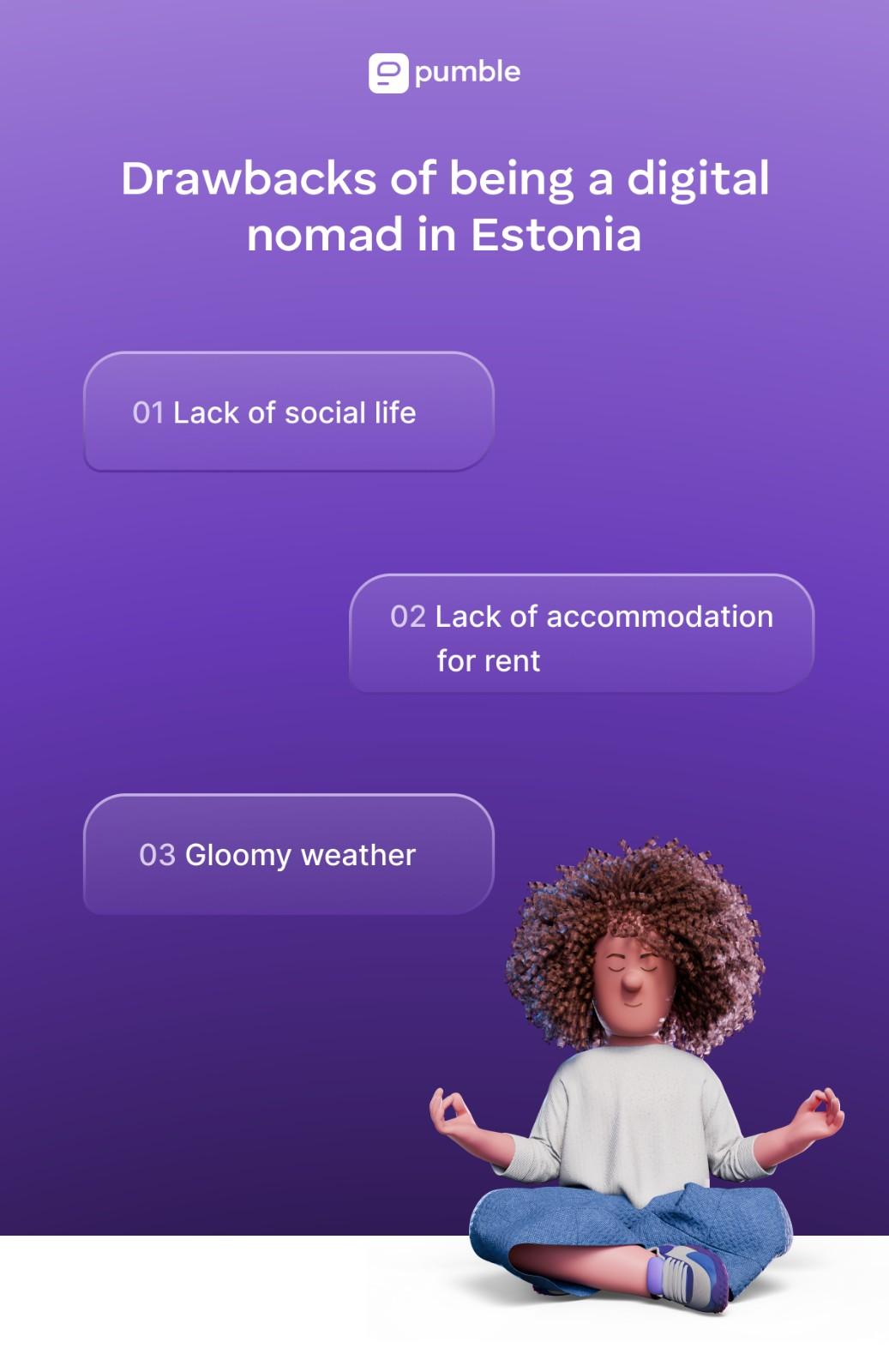 Drawbacks of being a digital nomad in Estonia