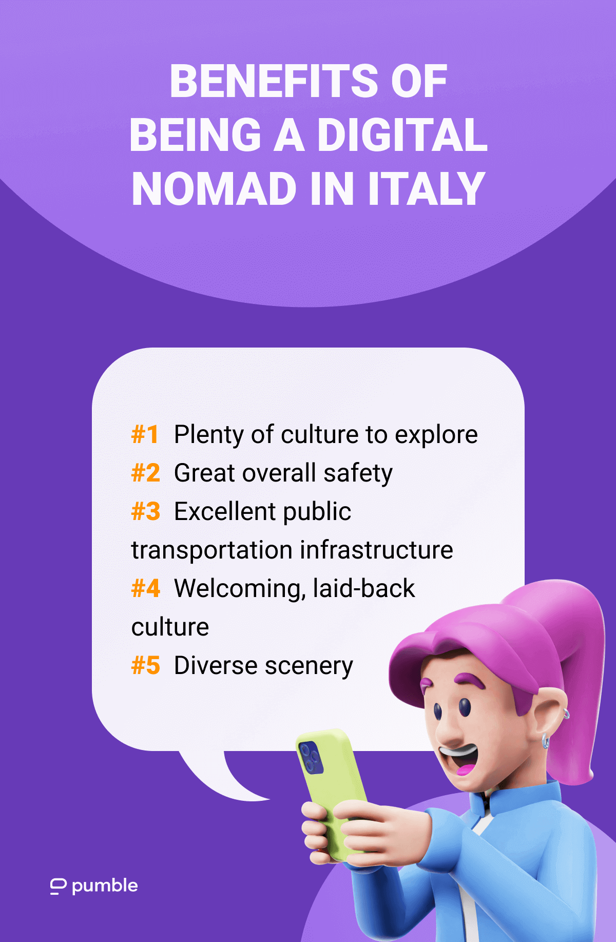 benefits of being a digital nomad in Italy