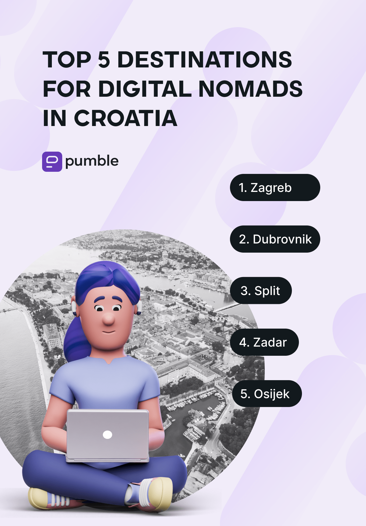 Top destinations for digital nomads in Croatia