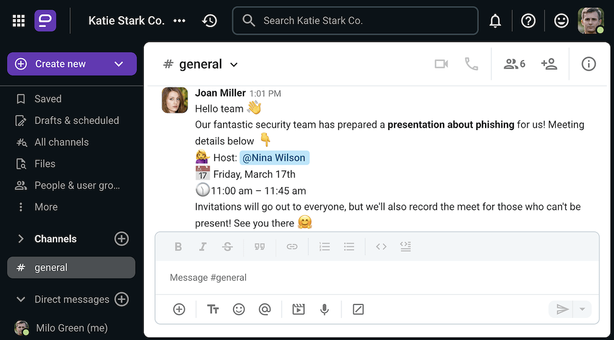 Emoji use in internal communication over Pumble, a business messaging app