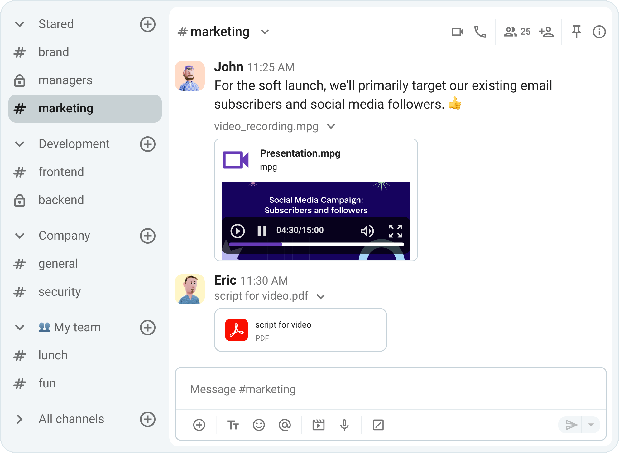 Organize your team communication with Pumble
