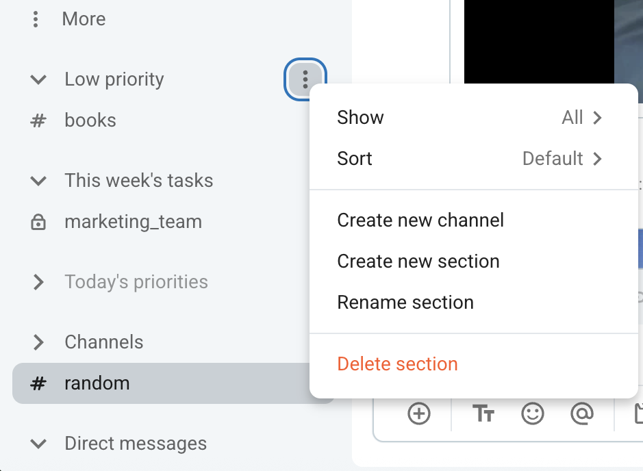 Organizing your Pumble sidebar by priority