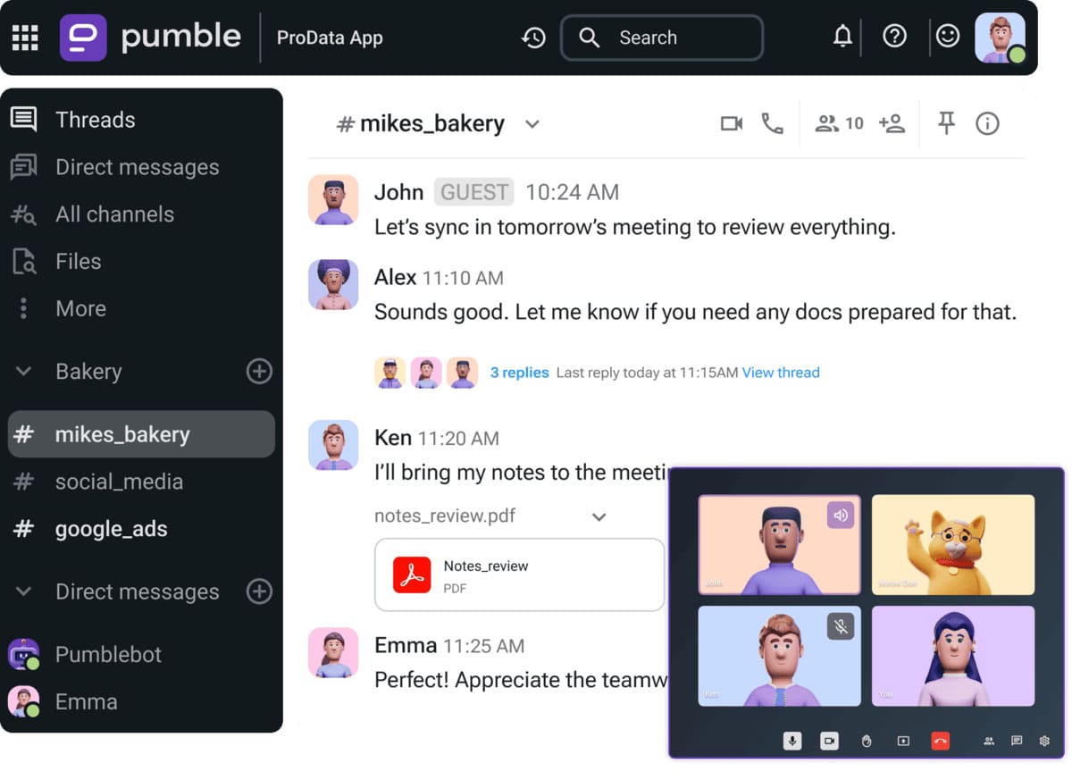 Share updates, manage tasks, and connect with ease — all in one place with Pumble